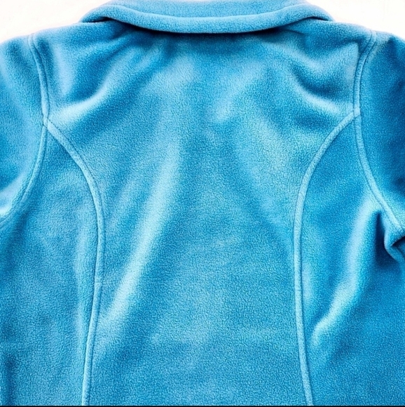 Columbia Benton Springs Turquoise Blue Full-Zip Cold Block Collar Fleece Jacket - Picture 6 of 11